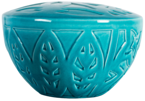 Ceramic Urn Aqua