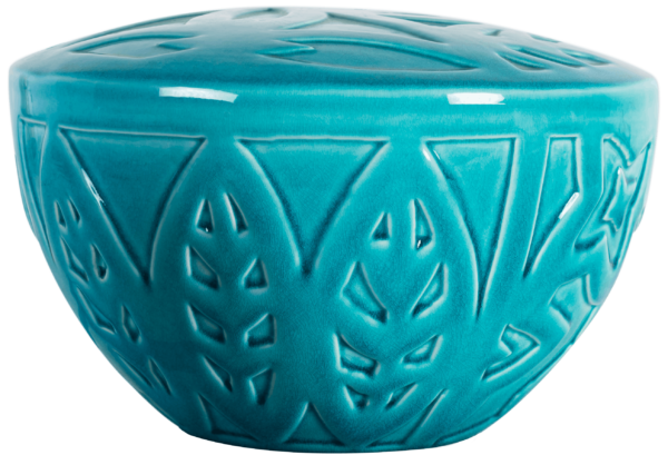 Ceramic Urn Aqua