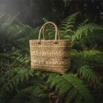 flax kete in the new zealand bush