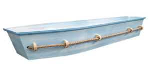 Beachcomber casket - available through Aroha Funerals