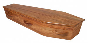 Heritage rimu casket - available through Aroha Funerals