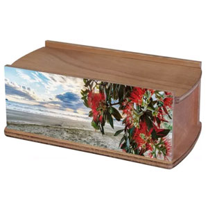 Pohutukawa Ash Urn - available from Aroha Funerals