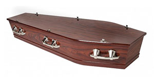 Richmond Mahogany Casket - available through Aroha Funerals