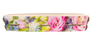 Vintage painted casket from Departure Lounge