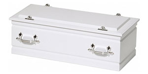 White Casket for a Baby
